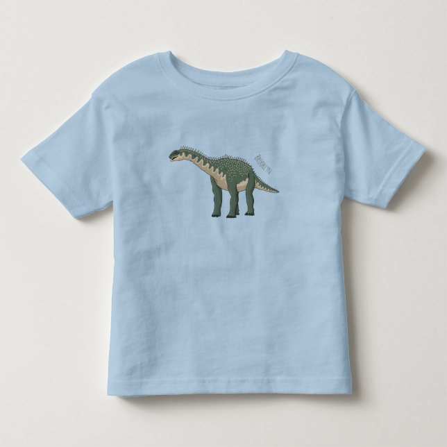 Camiseta De Bebé Ilustracion personalizado de Barapasaurus (Anverso)