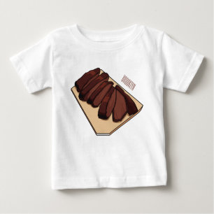 Camiseta De Bebé Ilustracion personalizado de brisket de carne