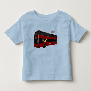 Camiseta De Bebé Ilustracion personalizado de bus de dos pisos