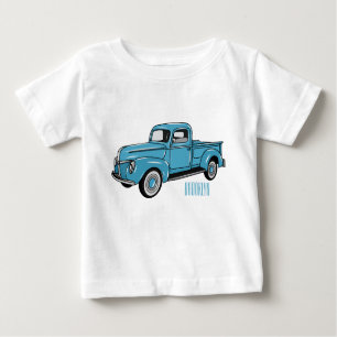 Camiseta De Bebé Ilustracion personalizado de camioneta clásica