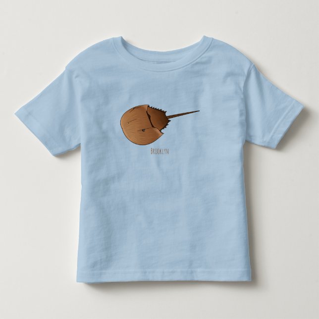 Camiseta De Bebé Ilustracion personalizado de cangrejo herradura (Anverso)