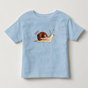 Camiseta De Bebé Ilustracion personalizado de caracoles