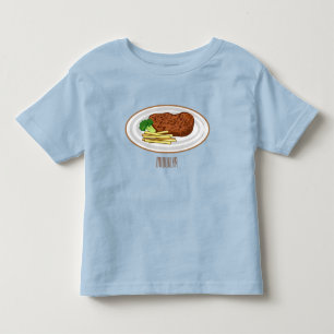 Camiseta De Bebé Ilustracion personalizado de carne