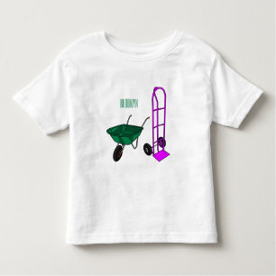 Camiseta De Bebé Ilustracion personalizado de carretillas y carrito