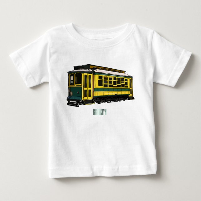 Camiseta De Bebé Ilustracion personalizado de carrito de Mata (Anverso)