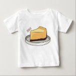 Camiseta De Bebé Ilustracion personalizado de Cheesecake<br><div class="desc">Ilustracion personalizado de Cheesecake</div>