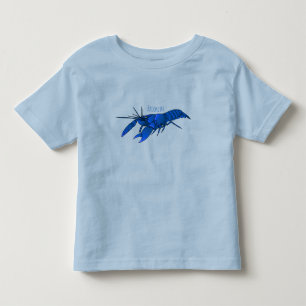 Camiseta De Bebé Ilustracion personalizado de cigalas de marrón azu