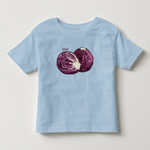 Camiseta De Bebé Ilustracion personalizado de col roja