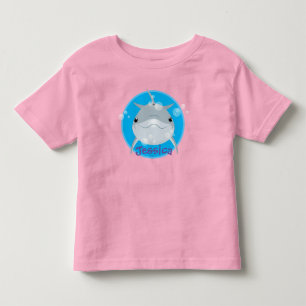 Camiseta De Bebé Ilustracion personalizado de delfines kawaii