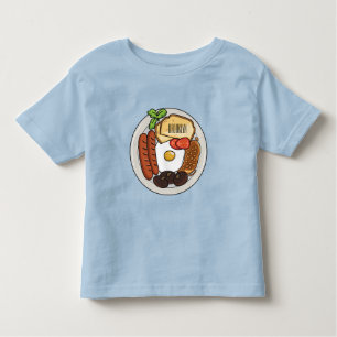 Camiseta De Bebé Ilustracion personalizado de desayuno inglés