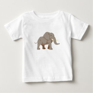 Camiseta De Bebé Ilustracion personalizado de Elefantes Africanos