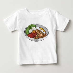 Camiseta De Bebé Ilustracion personalizado de fideos