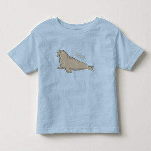 Camiseta De Bebé Ilustracion personalizado de focas elefantes