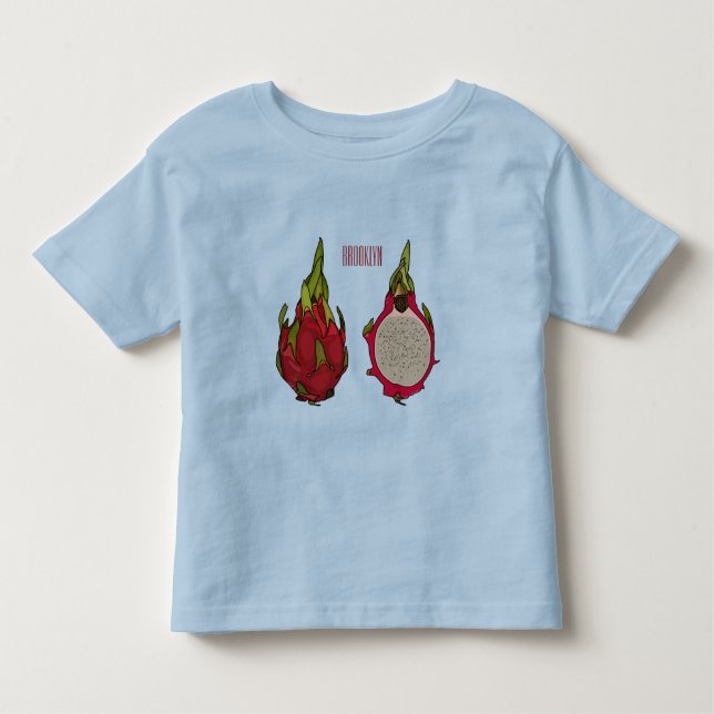 Camiseta De Bebé Ilustracion personalizado de fruta dragón (Anverso)