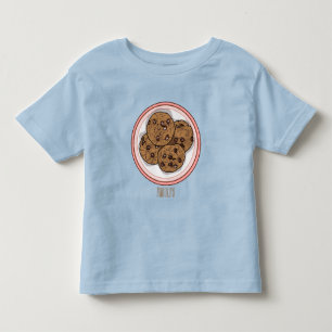 Camiseta De Bebé Ilustracion personalizado de galletas de chocolate