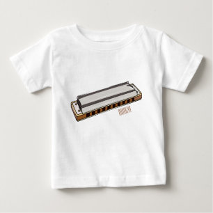 Camiseta De Bebé Ilustracion personalizado de Harmonica