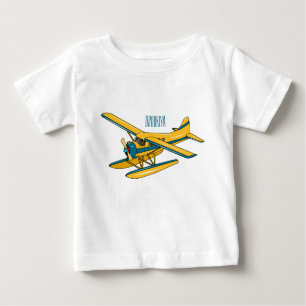Camiseta De Bebé Ilustracion personalizado de hidroavión