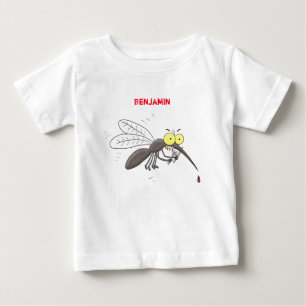 Camiseta De Bebé Ilustracion personalizado de insectos de mosquitos