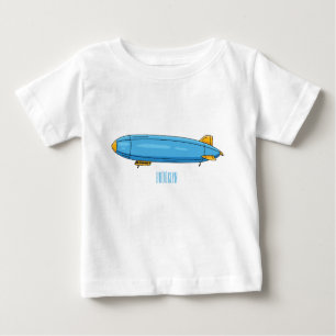Camiseta De Bebé Ilustracion personalizado de la aeronave