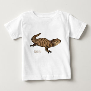 Camiseta De Bebé Ilustracion personalizado de lagarto de Armadillo