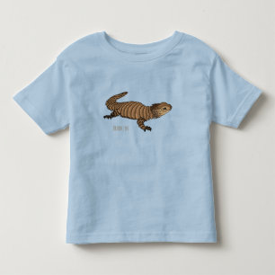 Camiseta De Bebé Ilustracion personalizado de lagarto de Armadillo