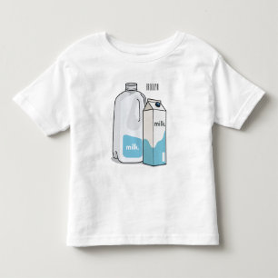 Camiseta De Bebé Ilustracion personalizado de leche