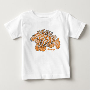 Camiseta De Bebé Ilustracion personalizado de leonfish feliz