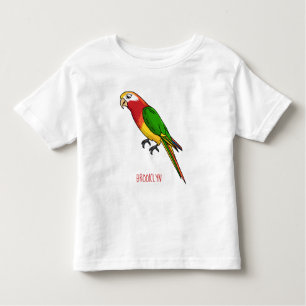 Camiseta De Bebé Ilustracion personalizado de loro feliz