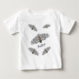 Camiseta De Bebé Ilustracion personalizado de mariposa leopardo gig