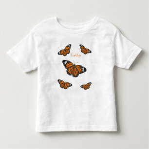 Camiseta De Bebé Ilustracion personalizado de mariposa monarca