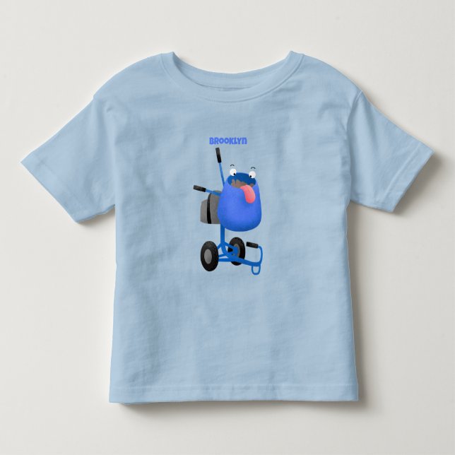 Camiseta De Bebé Ilustracion personalizado de mezclador de cemento  (Anverso)