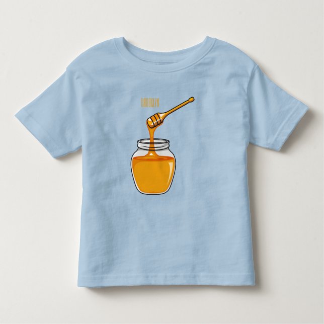 Camiseta De Bebé Ilustracion personalizado de miel (Anverso)