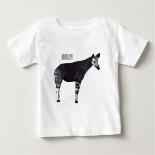 Camiseta De Bebé Ilustracion personalizado de Okapi