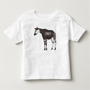 Camiseta De Bebé Ilustracion personalizado de Okapi