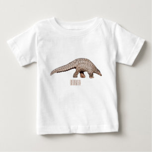 Camiseta De Bebé Ilustracion personalizado de Pangolin