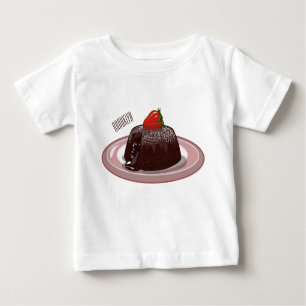 Camiseta De Bebé Ilustracion personalizado de pastelitos de lava de