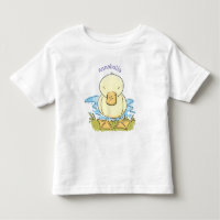 Ilustracion personalizado de pato amarillo