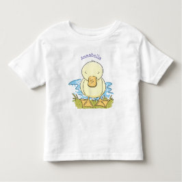 Camiseta De Bebé Ilustracion personalizado de pato amarillo