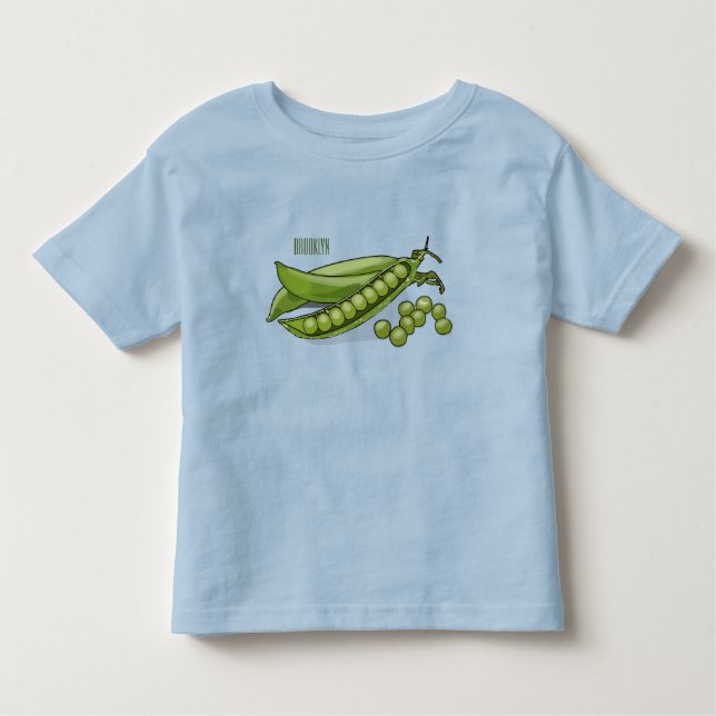 Camiseta De Bebé Ilustracion personalizado de Pea (Anverso)