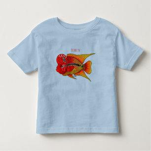 Camiseta De Bebé Ilustracion personalizado de peces cíclicos de cue