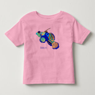 Camiseta De Bebé Ilustracion personalizado de peces mandarínicos