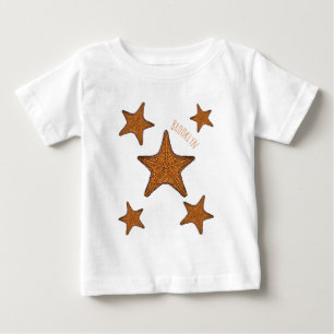 Camiseta De Bebé Ilustracion personalizado de pez estrella