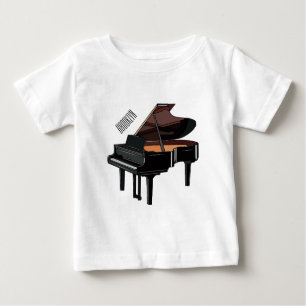 Camiseta De Bebé Ilustracion personalizado de piano