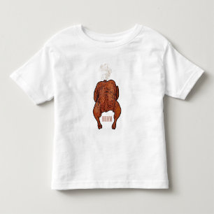 Camiseta De Bebé Ilustracion personalizado de pollo asado