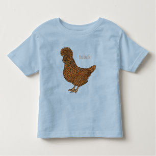 Camiseta De Bebé Ilustracion personalizado de pollo polaco Chamois