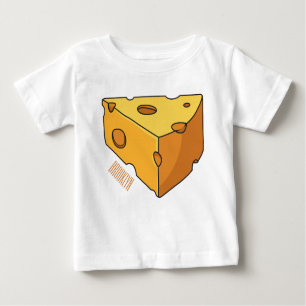 Camiseta De Bebé Ilustracion personalizado de queso