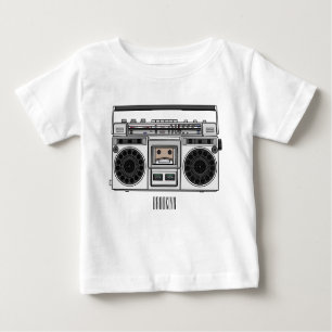 Camiseta De Bebé Ilustracion personalizado de radio