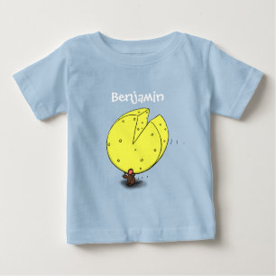 Camiseta De Bebé Ilustracion personalizado de ratones y quesos