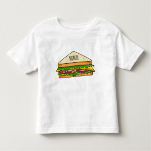 Camiseta De Bebé Ilustracion personalizado de sándwich