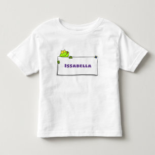 Camiseta De Bebé Ilustracion personalizado de señas de rana verde s